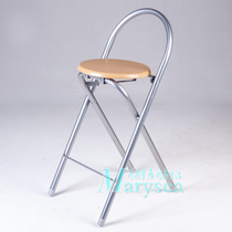 Foldable chair home bar chair simple high chair bar chair fishing back chair round chair dining bench