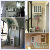 Free combination kitchen hanging cabinet cabinet wall cabinet wall cabinet bathroom cabinet balcony wall cabinet