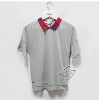 Lacoste quầy cá sấu Pháp đích thực tay áo phụ nữ kiểu dáng đẹp nút trở lại áo polo ngắn tay 081293 - Áo polo thể thao áo polo nữ tay lỡ