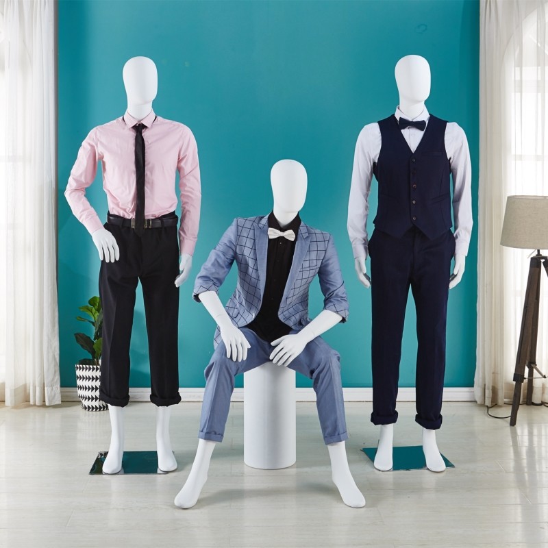 High-end model props men's full body display stand men's window model clothing store simulation dummy Korean model stand