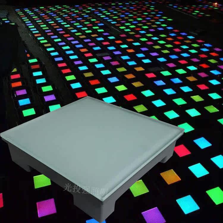 led floor tile light square buried light outdoor waterproof embedded