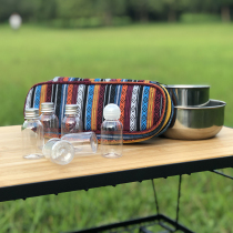 Outdoor portable mini oil bottle picnic barbecue camping plastic liquid seasoning jar seasoning bottle set