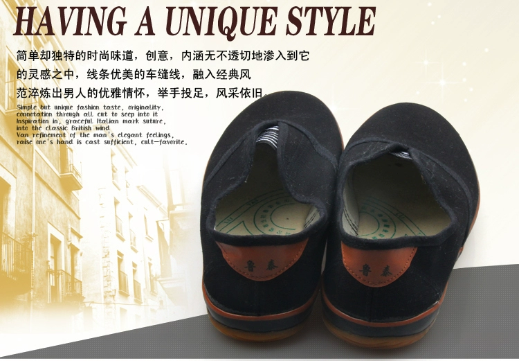 Shandong Lu Thai clip boong giày nam và nữ công nhân giày gân gót giày vải thấp để giúp giày công sở giày đơn vị giày - Giày thấp