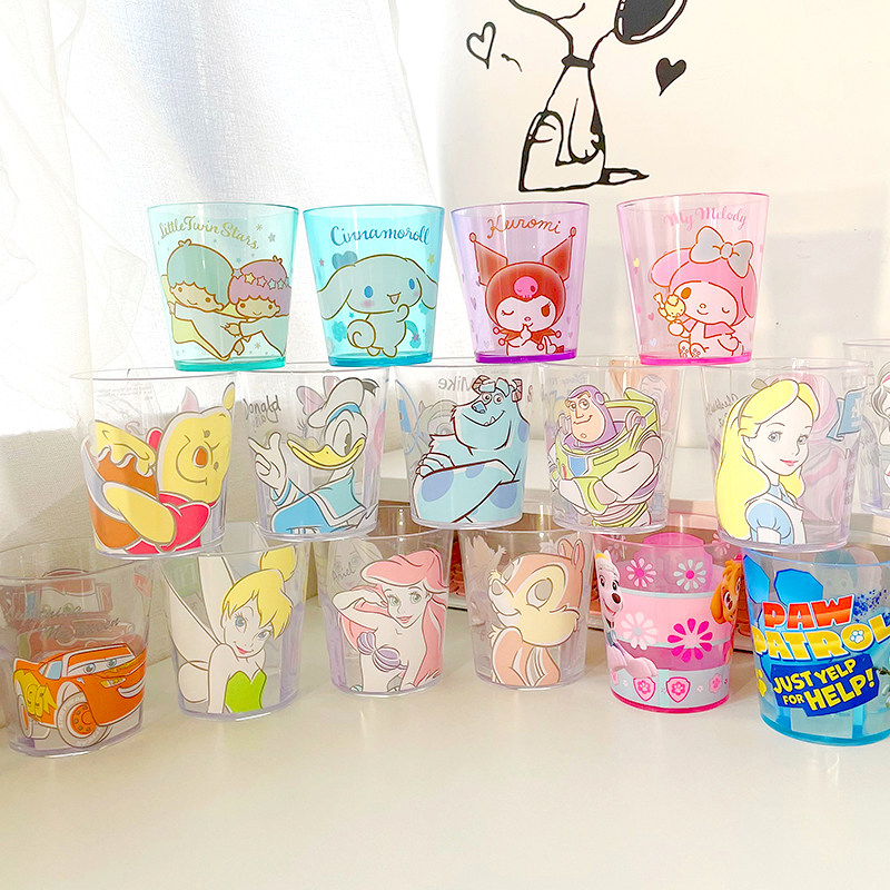 Export day single cartoon drop-resistant bath adult children non-shatterable drinking cup Baby 320ml toothbrush mouthwash cup