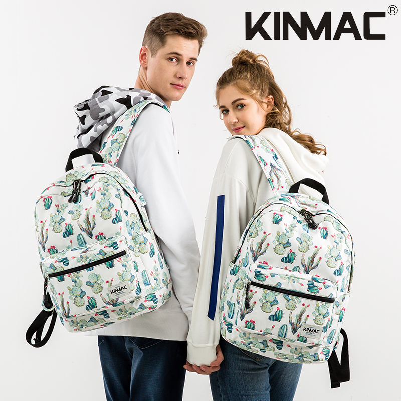 European and American fashion big capacity student school bag notebook PC 15 waterproof travel double shoulder bag male and female tide