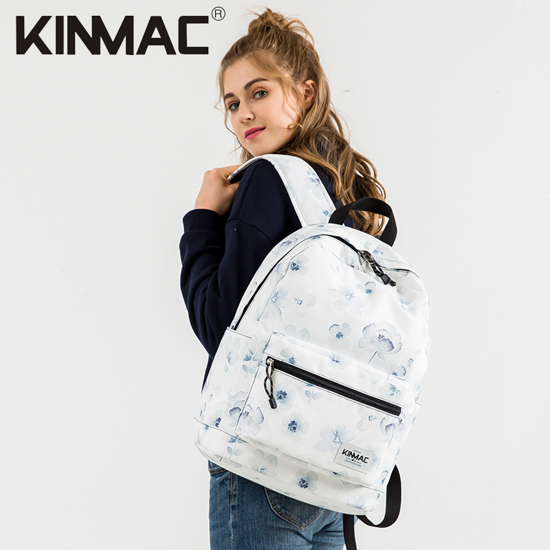 European and American fashion big capacity student school bag notebook flat 15 inch computer waterproof travel double shoulder bag female tide