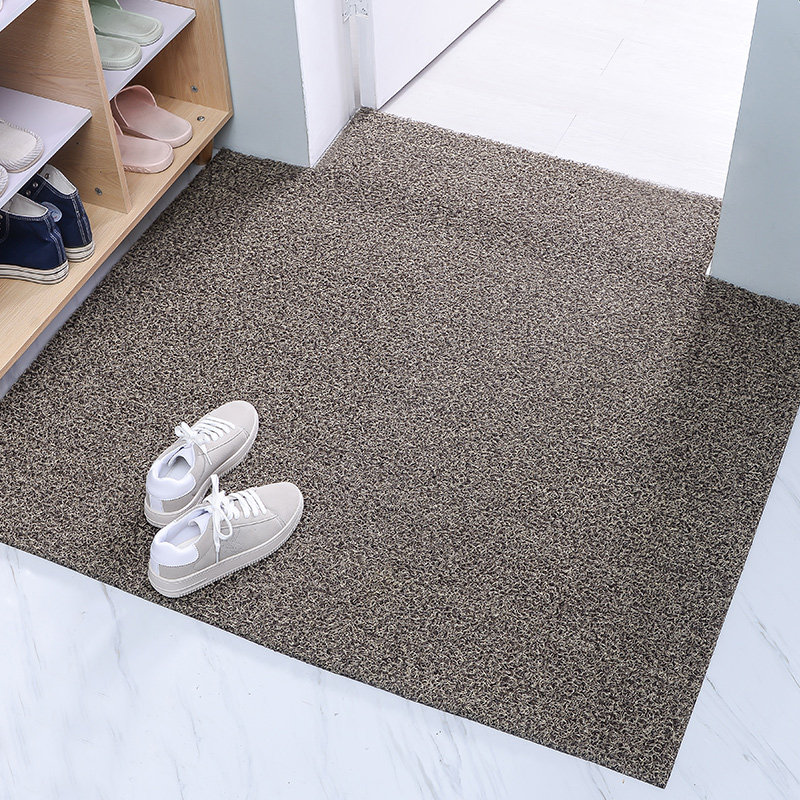 (door hall) Silk ring in doormat Entrance Door Carpet Modern Minimalist Home Door Mat Customizable Cut