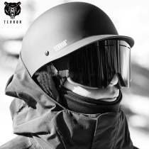 TERROR snowboard helmet krona series brim helmet snow mirror set ski equipment