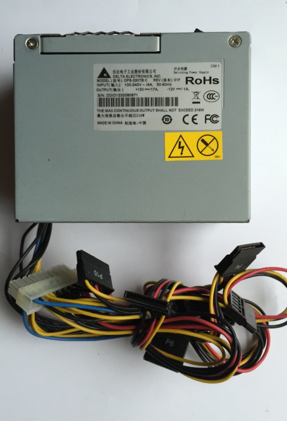 Used DPS-220TB A B C dahua video recorder power supply monitoring small power supply 8 SATA ports