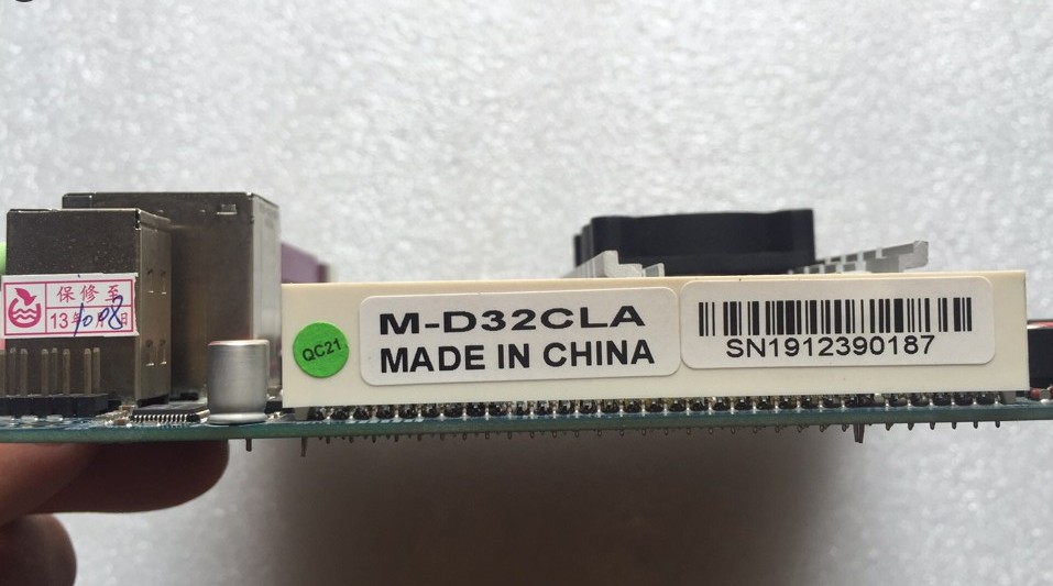 Original disassembly M-D32CLA Atom D425 ITX Small Motherboard POS Cash Register Motherboard In stock