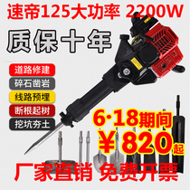  SODI 125 gasoline pick four-stroke tree digging machine Crushing pick Portable tree moving tree lifting machine Earth digging trencher 2400W