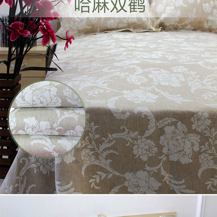 Hama đôi cần cẩu cao cấp vải lanh thêu ban đầu mưa lớn sương dày jacquard đôi mùa hè mat gối gối - Thảm mùa hè chiếu trúc 1m8x2m