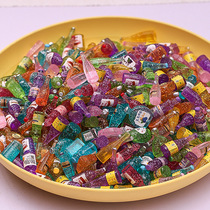 Star sparkle small bottle mini wine bottle resin accessories jewelry foreign wine bottle real beverage bottle small ornaments toys