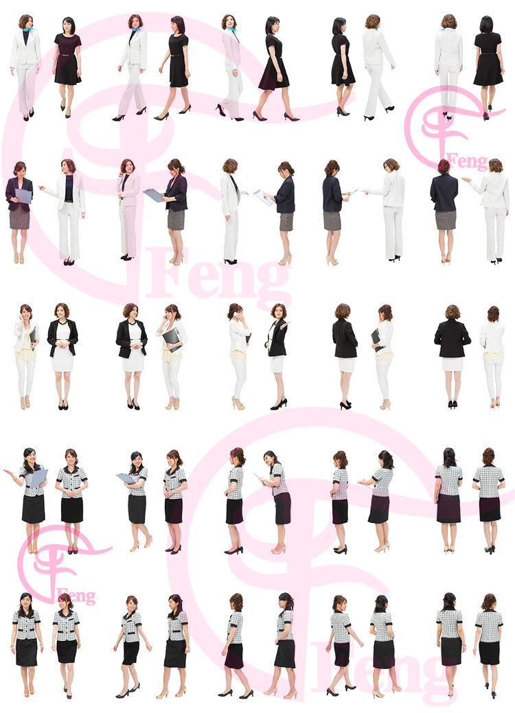 PS高清亚洲中国商务服务人物职场办公接待会议PNG免抠素材免扣