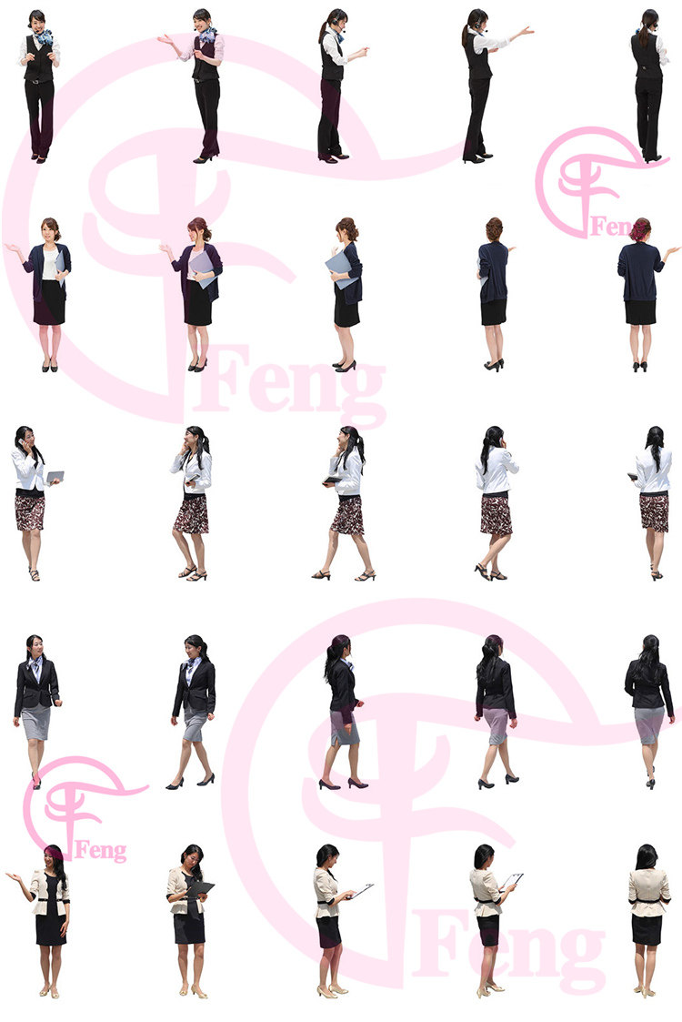 PS高清亚洲中国商务服务人物职场办公接待会议PNG免抠素材免扣