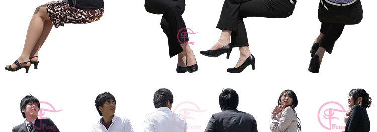 PS高清亚洲中国商务服务人物职场办公接待会议PNG免抠素材免扣