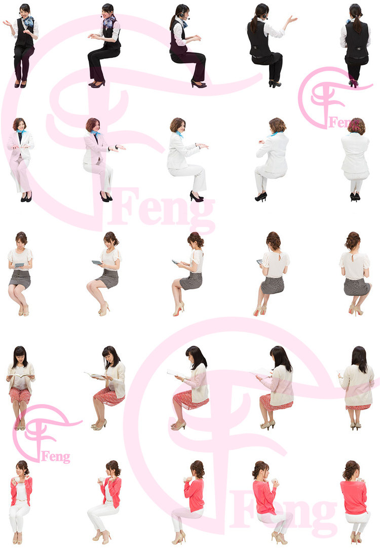 PS高清亚洲中国商务服务人物职场办公接待会议PNG免抠素材免扣