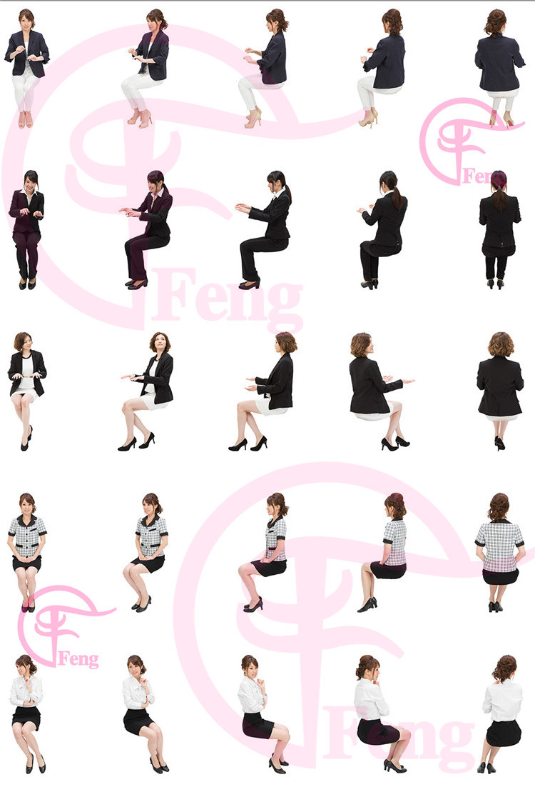 PS高清亚洲中国商务服务人物职场办公接待会议PNG免抠素材免扣