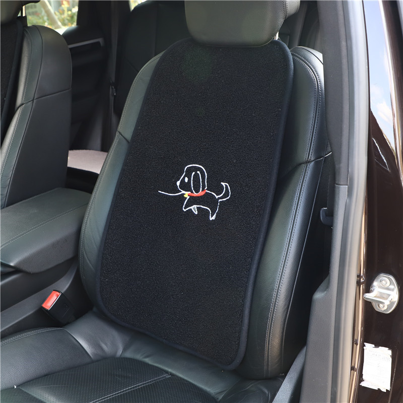 Car cushion autumn winter plush car single sheet cushion Cartoon car seat warm for three sets of fart cushion