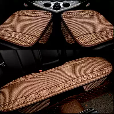 Four seasons general motors seat cushion new ice silk machine woven backrest-free three-piece non-slip free summer monolithic seat cushion