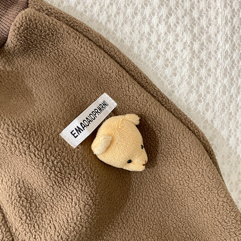 Детские утепленные зимние трехмерные штаны, мультяшная кукла подходит для мужчин и женщин, с медвежатами 29534 