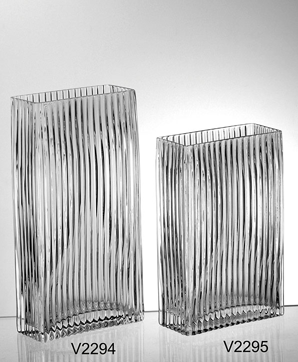 Glass vase flat flower utensil square folded shutters shape modern creative home hotel wedding soft accessories