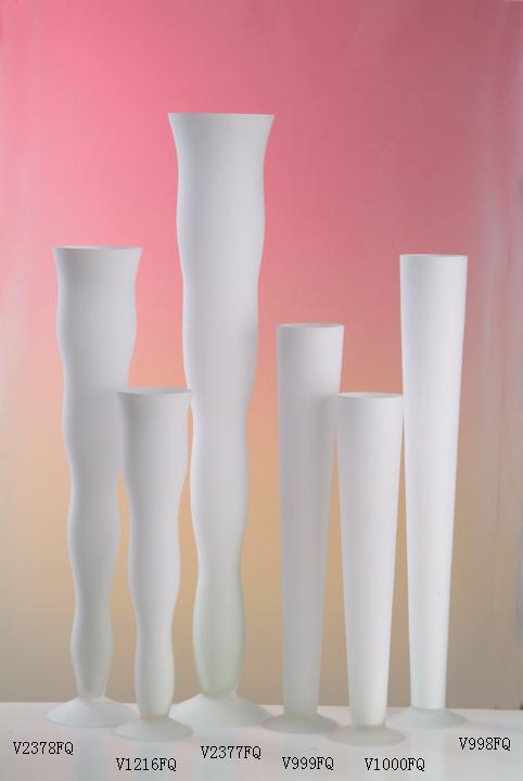 Floor White Glass Vase Green Orange Living-room Pendulum Hotel Lobby Villa Soft Assembly Accessories Modern Brief