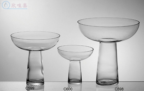 Large number of transparent glass vases Mushroom Shapes Modern Minima Fashion Hotel Table Accessories Living-room Decorations