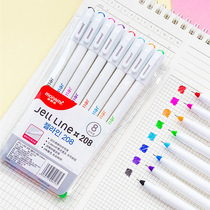 Korea Munamei 0 4mm color neutral pen hook line pen sketch pen hand account color creative note pen