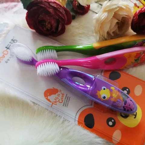 Kajie children's soft hair toothbrush 3-6-12 years old baby toothbrush soft hair child cartoon toothbrush