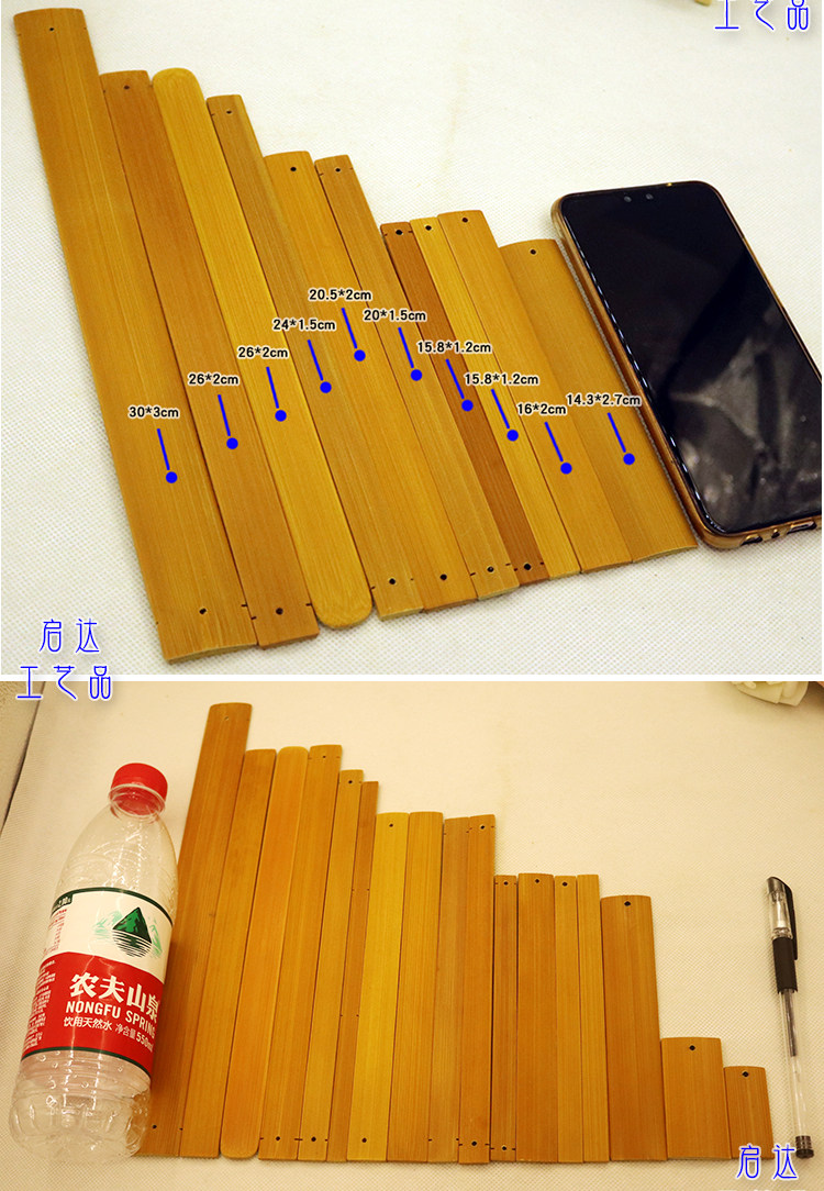 手工diy竹简原材料空白竹片学生儿童美工作业古代竹书卷简牍制作-阿里巴巴