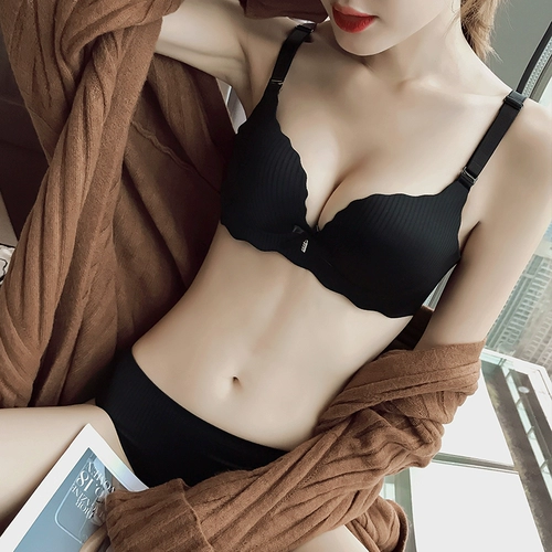 Нижнее белье, бюстгальтер пуш-ап, комфортный бюстгалтер, бюстгальтер без косточек, комплект, увеличенная толщина