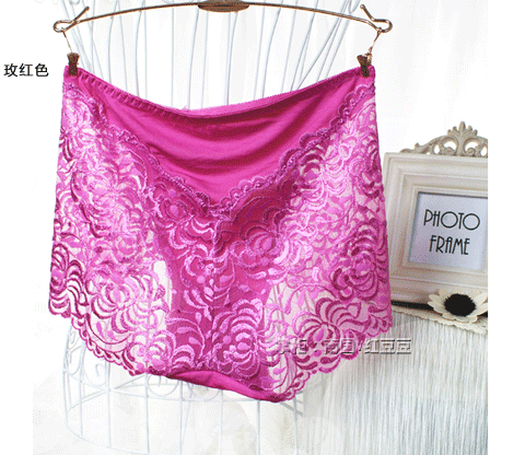 3 包邮 thêm cộng với kích thước lớn cộng với chất béo ở eo cao chất béo MM đồ lót ren gợi cảm 200 pounds đồ lót nữ mỏng - Vòng eo thấp quan lot