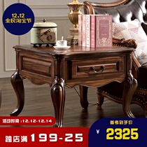 Gu Po all solid wood black walnut wood corner a few sides 802# small coffee table table table American living room furniture