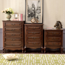 Gu Po all solid wood Black Walnut Wood three four five bucket cabinet storage cabinet storage cabinet full American country furniture