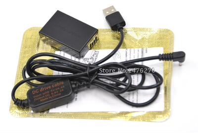 USB-кабель для зарядки мобильного телефона LP-E17, поддельная батарея DR-E17, подключенная к мобильному источнику питания, подходит для камер Canon M3 M5 M6