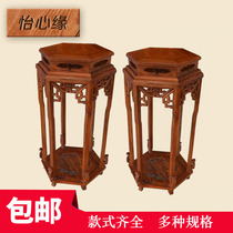 Redwood flower rack a few rosewood living room balcony corner Chinese antique shelf solid wood floor rack rack flower a few