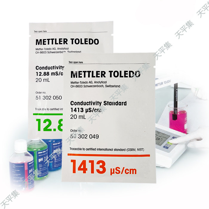Mettler conductivity standard liquid 1413uS 12 88mS Bag 20ml Swiss imported spot promotion