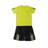 Детский летний тонкий комплект для мальчиков, шелковая быстросохнущая летняя одежда, футбольная форма, спортивный костюм