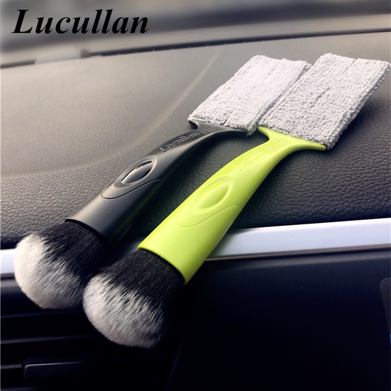 [Single-arm] car beauty air conditioner air outlet cleaning brush interior gap brush car with soft hair detail brush