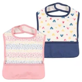 Японский легкий и тонкий водонепроницаемый мягкий детский большой трехмерный нагрудник для еды, с карманом