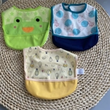 Японский легкий и тонкий водонепроницаемый мягкий детский большой трехмерный нагрудник для еды, с карманом