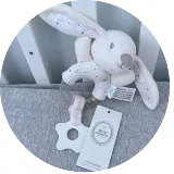 Кролик для новорожденных, хваталка для младенца для тренировок, успокаивающая плюшевая фигурка, погремушка, игрушка, кукла