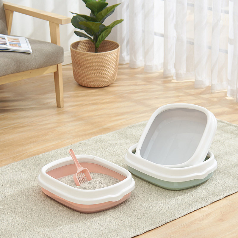 Cat litter box fully semi-enclosed anti-splash cat toilet large and small cat litter box cat litter box cat supplies
