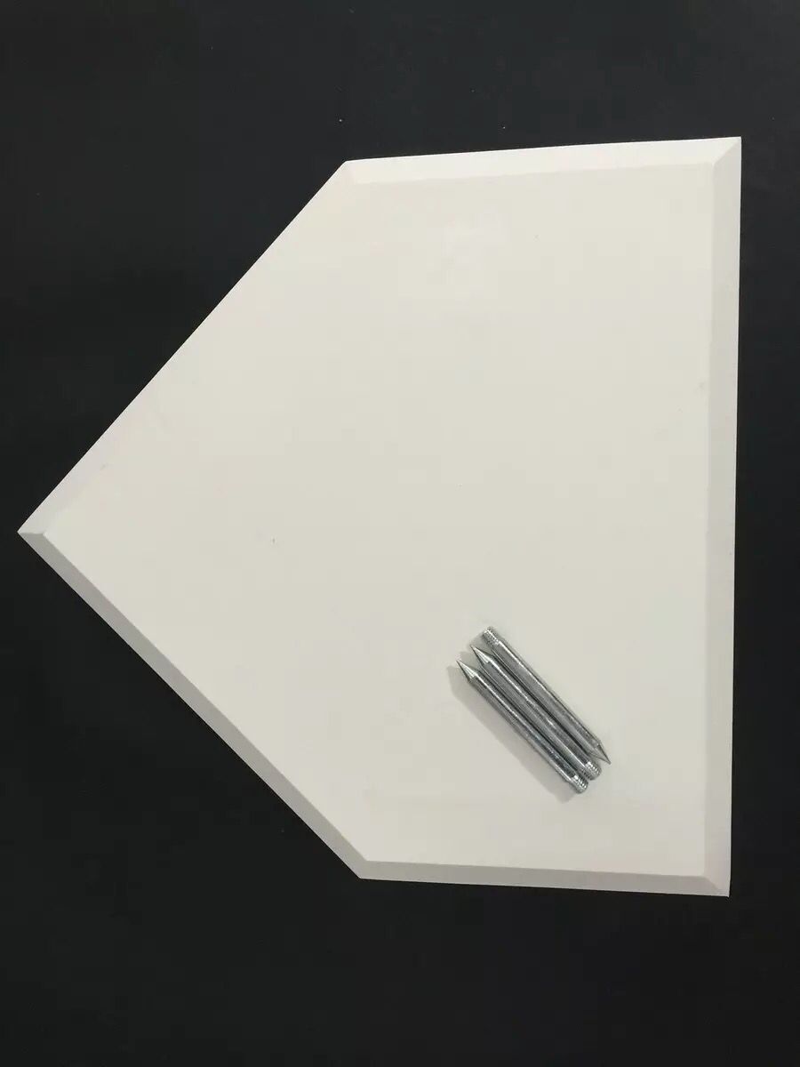 Baseball softball with professional-grade thickened rubber ben softplate pitching plate monochrome softball three sets (with steel nail group)