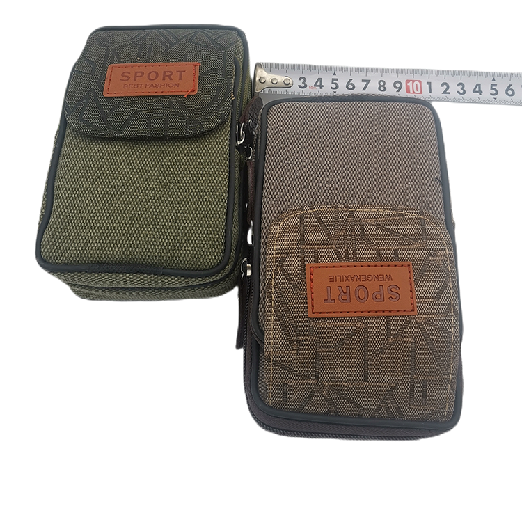 L2116 特大竖版磨砂帆布腰包:📱新款手机腰包,潮流与实用并存,你还在等什么?!-腰包-淘宝好物网