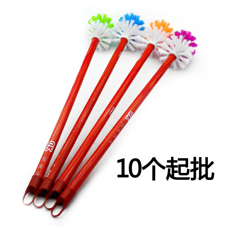 D2341 Wooden handle round ball toilet brush 