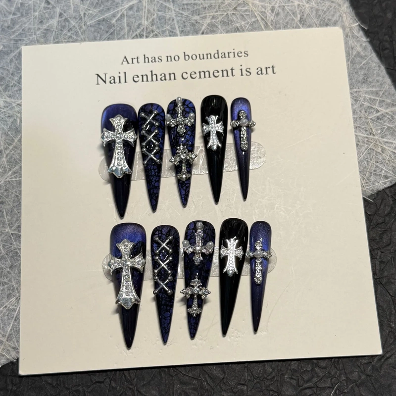 『Big Demon』Gothic Subculture Detachable Handmade Nail Art Wearable Nails