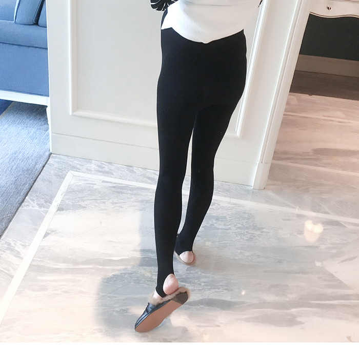 Bà bầu quần quần mùa thu dẫm lên chân bà bầu vớ quần nâng bụng hoang dã vớ mỏng thon thả quần legging đen thủy triều mẹ quan ao bau