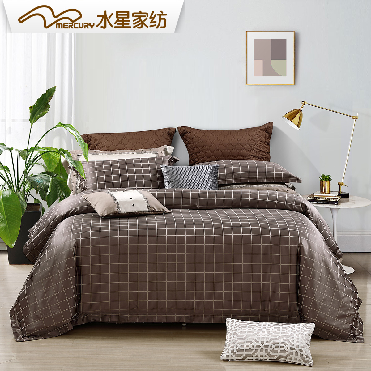 Mercury Home Textile Jacquard Set European Simple Four-piece Set Exquisite Nordic Bedding